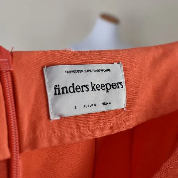 Finders Keepers Chiquita Ruffle Orange Mini Dress - 4 - Picture 11 of 11